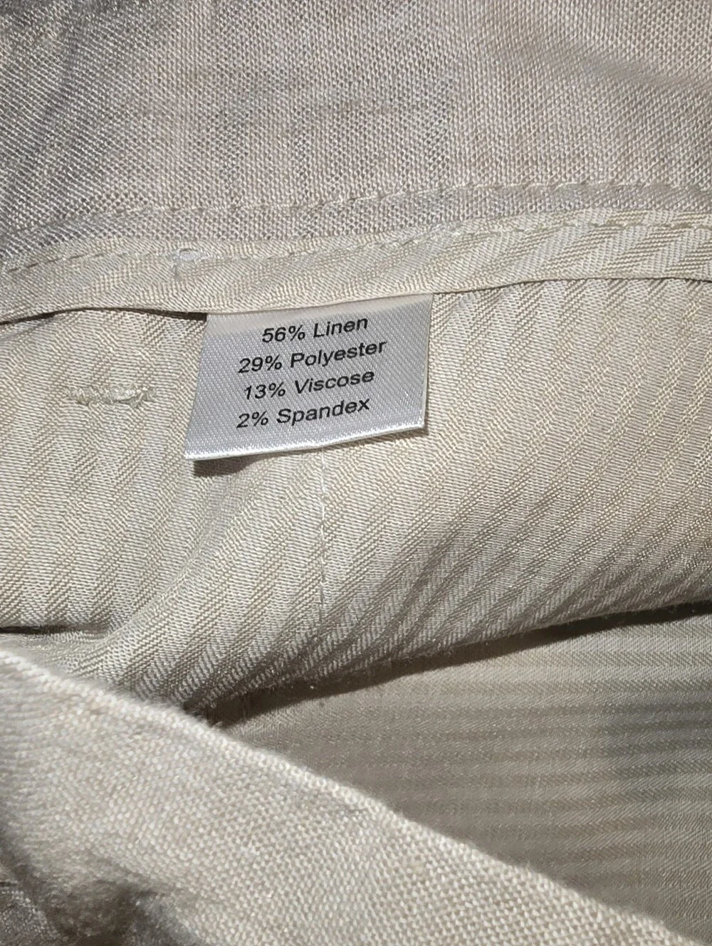 Joseph Abound Sz. 34x30 Mens Tan Linnen Pants